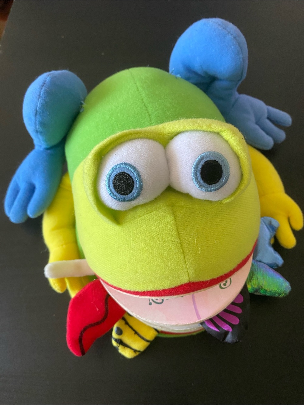 Matthew Van Fleet Monday The Bullfrog Plush Puppet Board Book EUC 2006